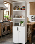Placard Cuisine MDF 2m/60x25cm (Blanc, Beige) | بلاكار مطبخ