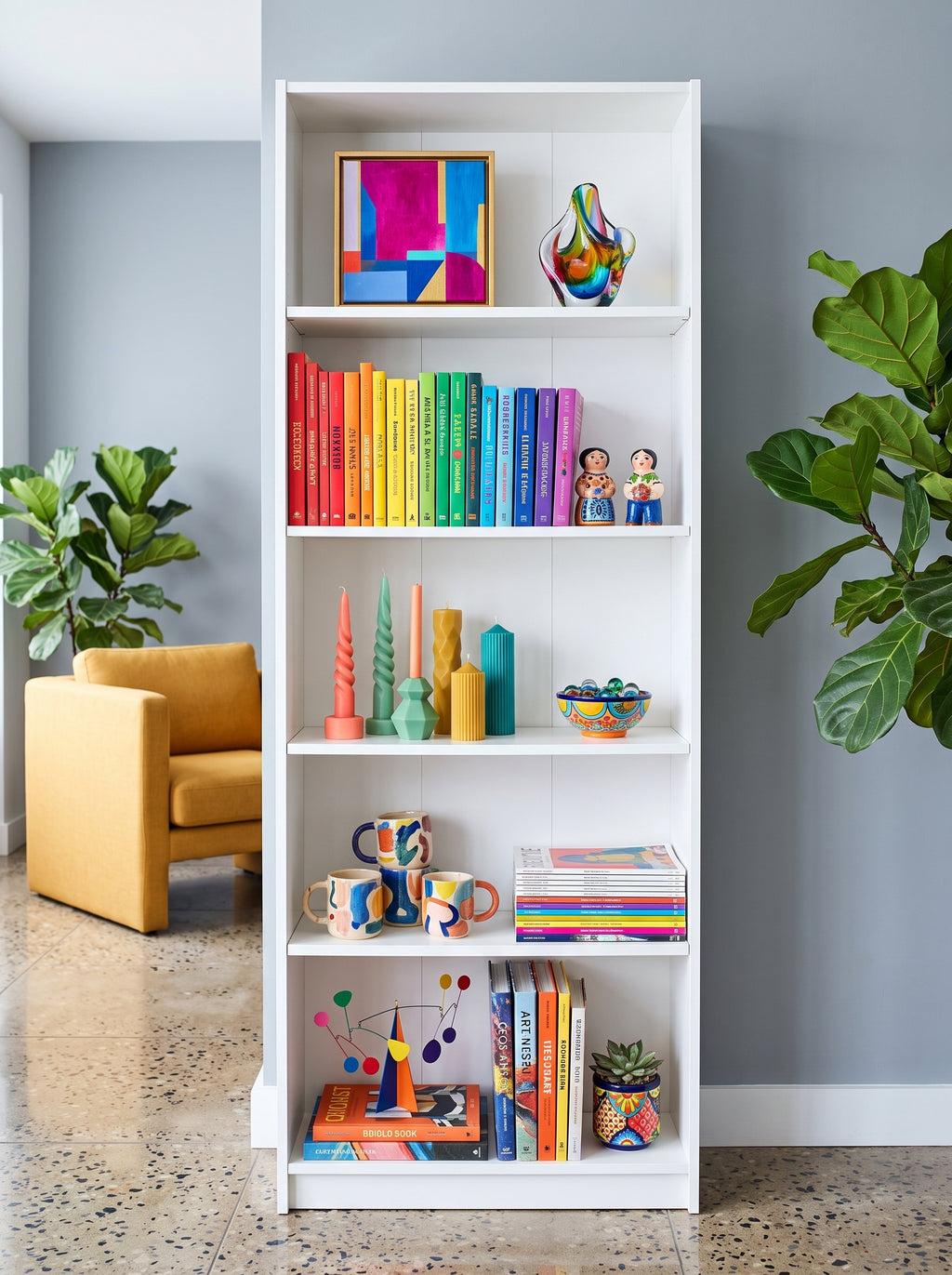 Étagères en Bois MDF 180x60x25cm - 5 Étages (Blanc, Beige, Marron) | رفوف خشبية MDF